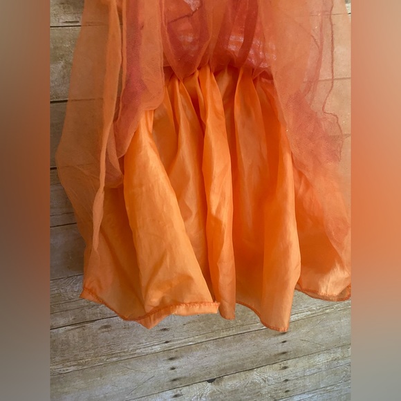 Lalaloopsy Girl Dress Small 3 - 4 Orange Costume Layered Ruffles Halloween - Picture 11 of 11
